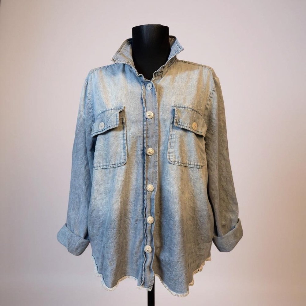 Democracy Light Blue Button Down Shirt